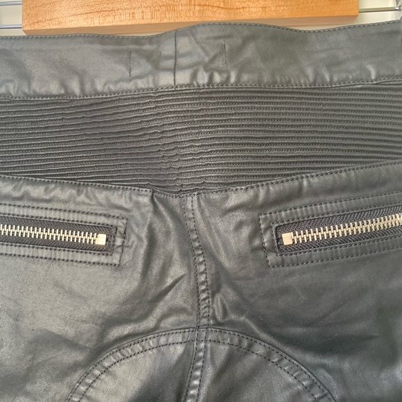 Isabel Marant pour H&M Black Waxed Moto Pants - Picture 9 of 12